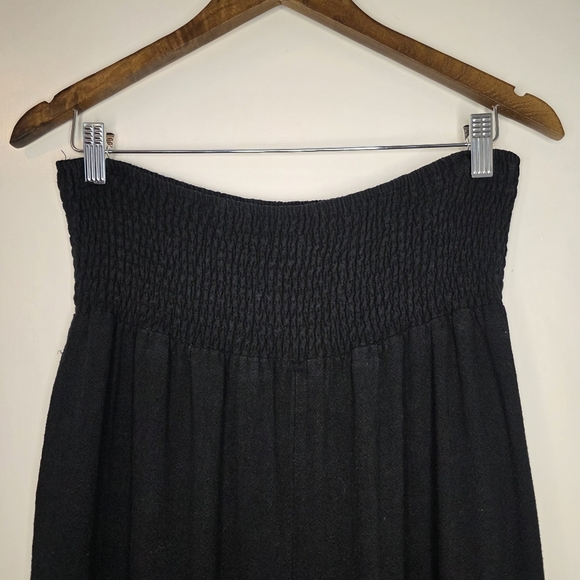 Wide Leg, Linen Blend Capri Pants – Size XL – Black - Picture 2 of 5